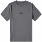 Fred Perry Authentic Men's Embroidered T-Shirt in Gunmetal