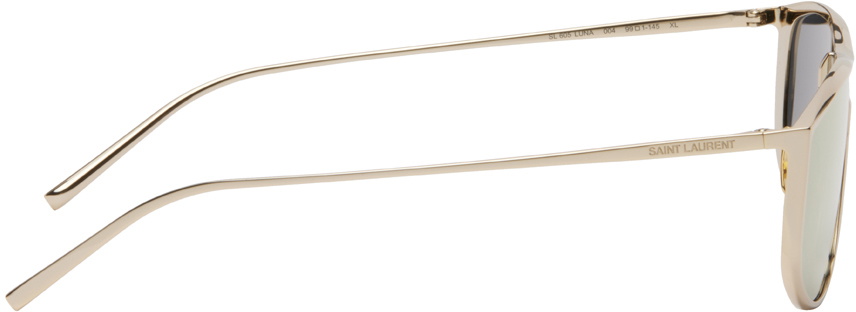 NEW SAINT LAURENT SL605 LUNA 004 SUNGLASSES WOMEN SQUARE GOLD EYEWEAR SL 605 SAINT LAURENT SL 605/004 LUNA - Sunglasses main image 3