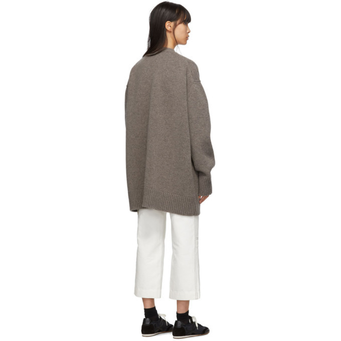 Studio Nicholson Brown Oversized Yocto Sweater Studio Nicholson