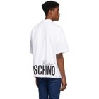 Moschino White Half-Sleeve Logo Shirt