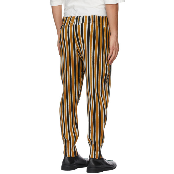 Homme Plisse Issey Miyake Beige Tailored Line Trousers