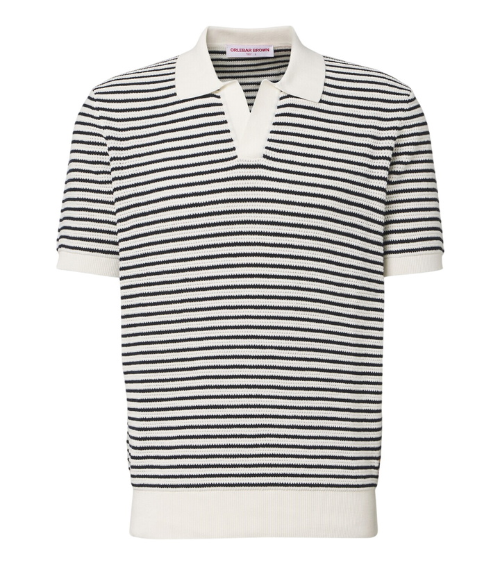 Photo: Orlebar Brown Horton striped cotton polo shirt