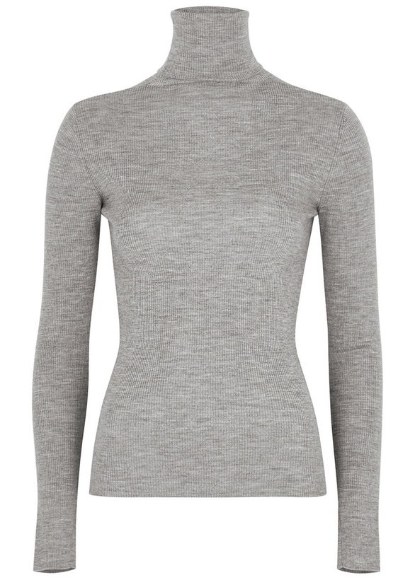 Photo: Day Birger ET Mikkelsen Sierra Roll-neck Wool Jumper Grey