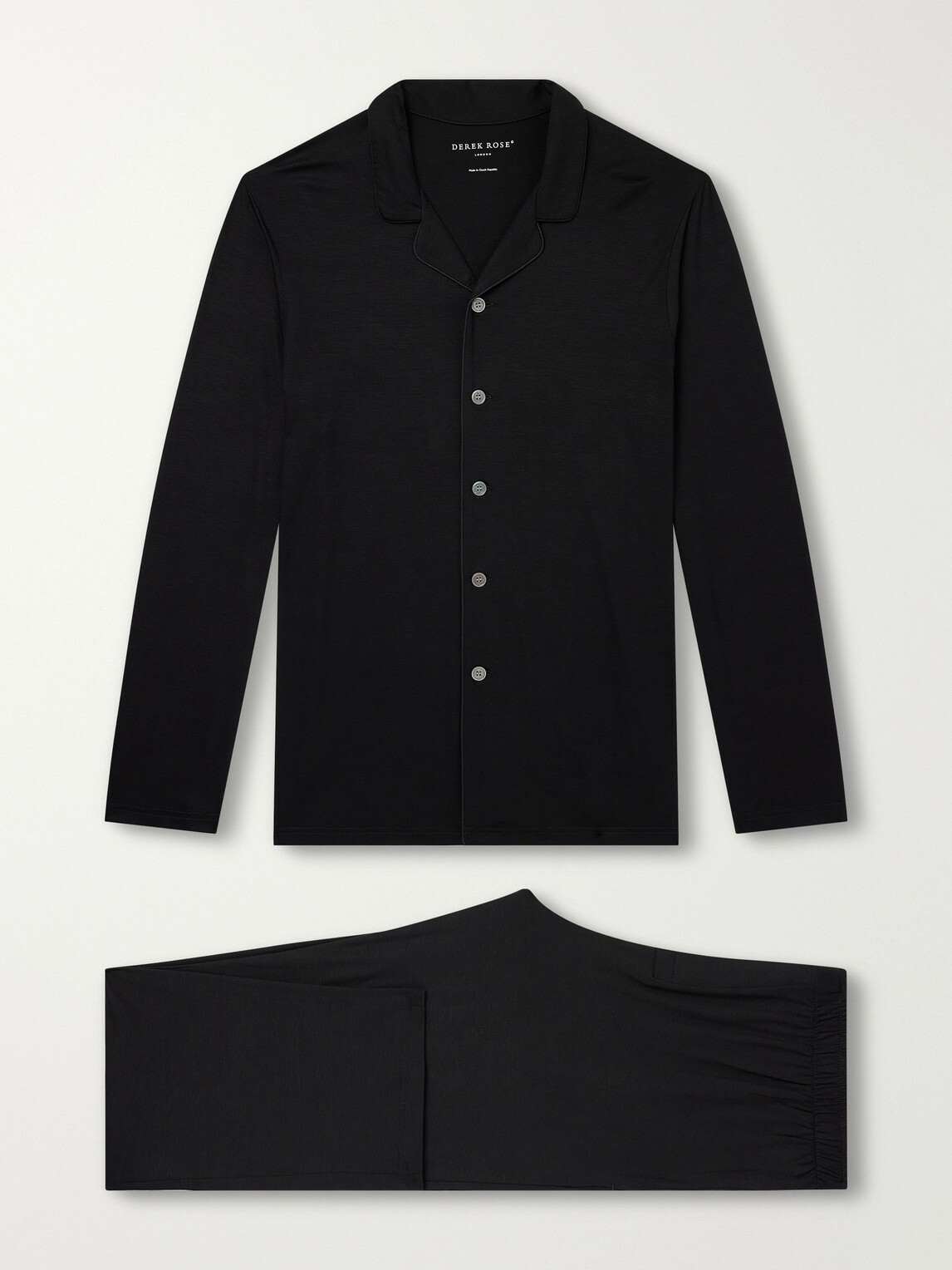 Derek Rose - Basel 1 Stretch-Modal Jersey Pyjama Set - Black