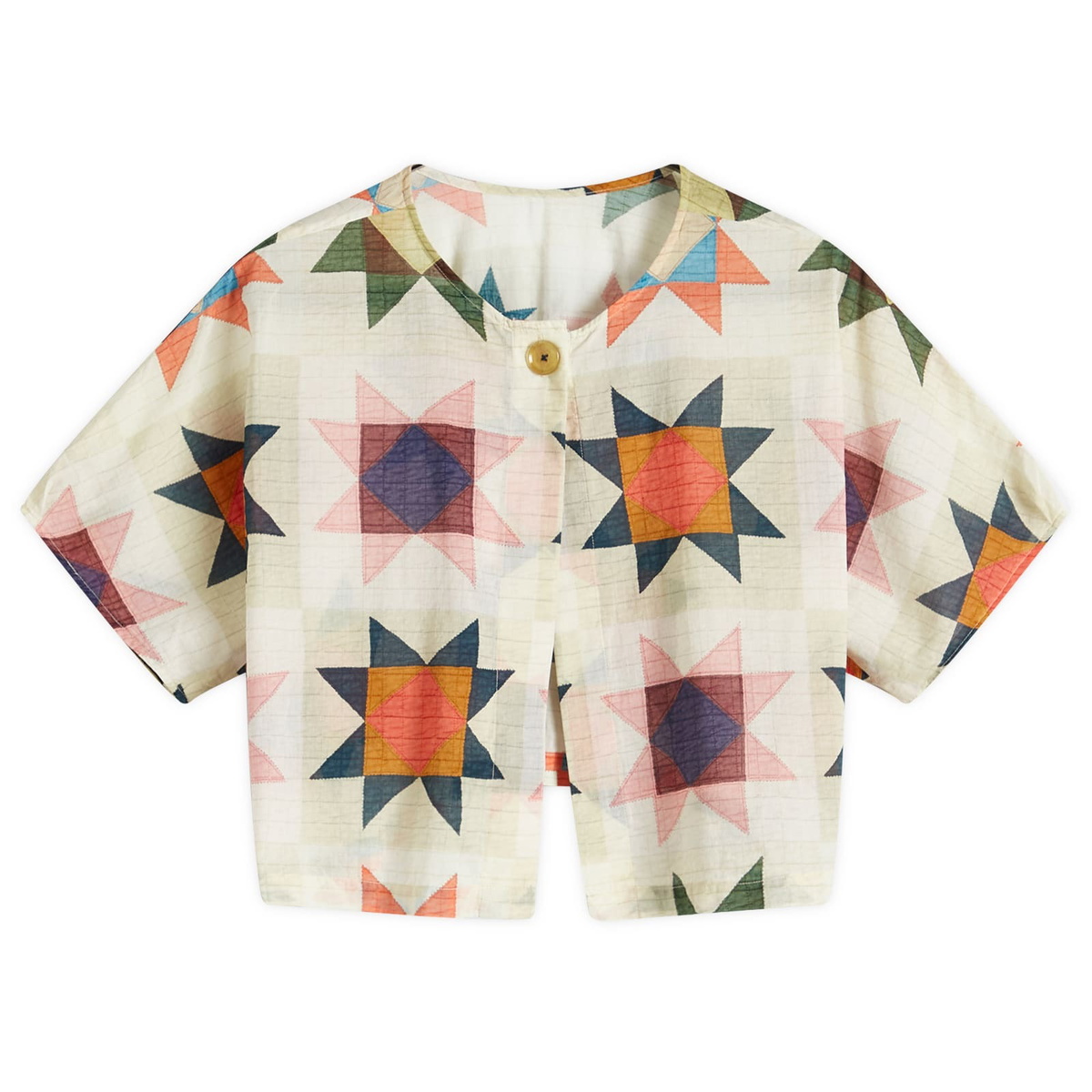 Beams Boy Women's Printed Shirt in Ivory 