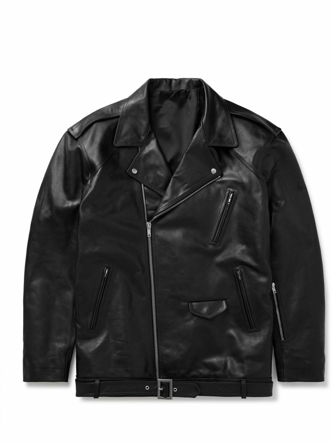 Rick Owens - Luke Stooges Leather Biker Jacket Rick Owens