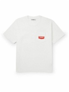 Cherry Los Angeles - Soaring Eagle Garment-Dyed Logo-Print Cotton-Jersey T-Shirt - White