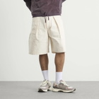 Story mfg. Men's Hand Embroidered Lush Carpenter Shorts in Ecru