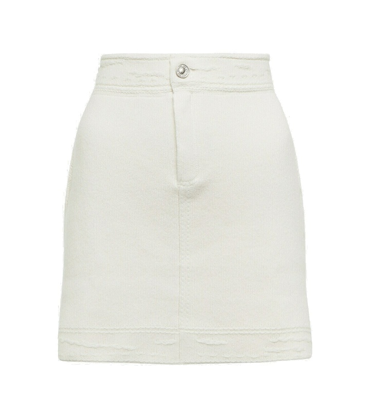 Photo: Barrie Cashmere and cotton miniskirt