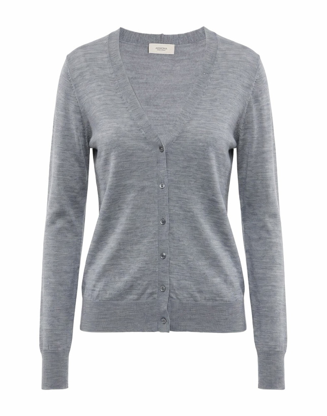 Photo: Agnona Womens Cardigan in Grey