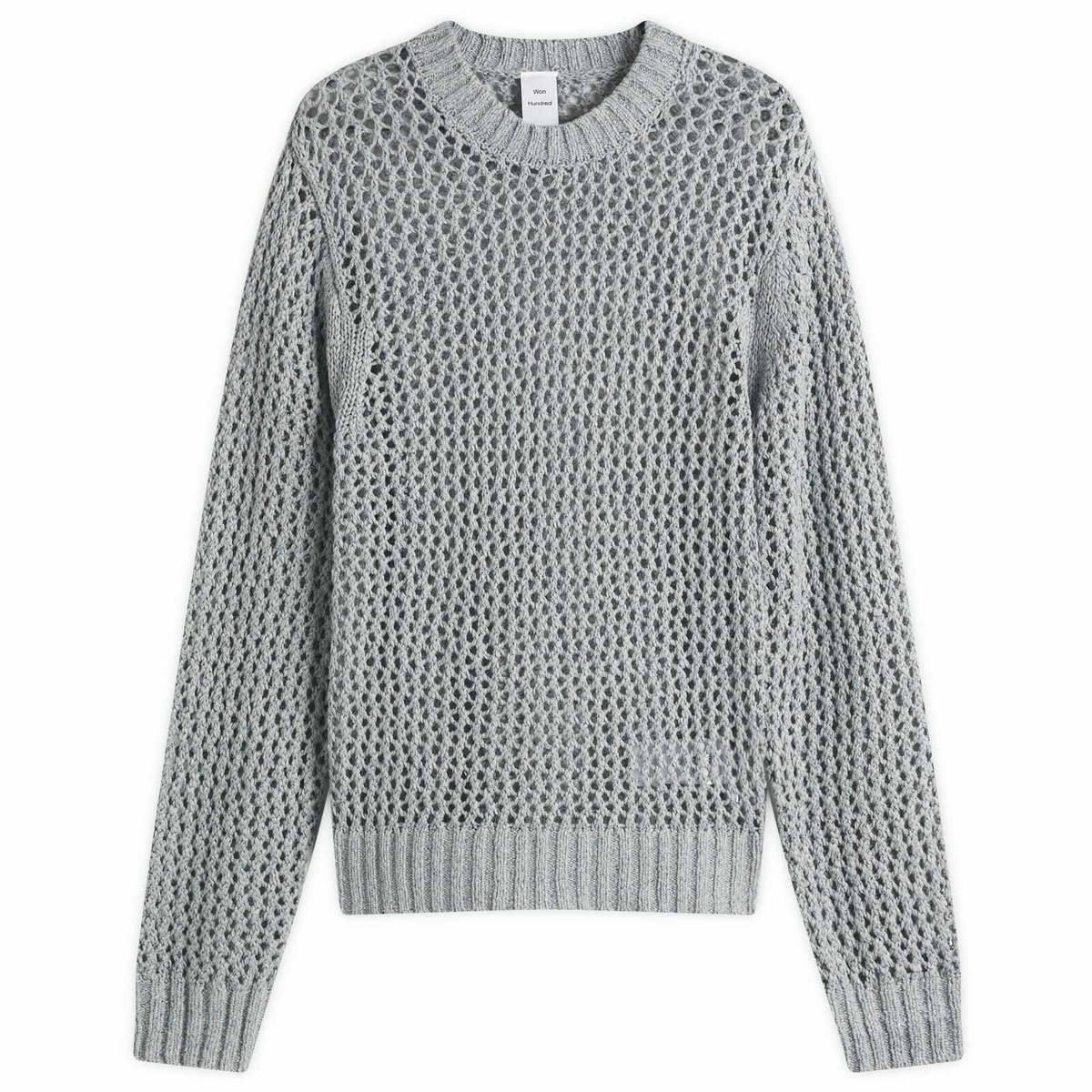 Won Hundred Men's Ryder Crew Neck Jumper in Grey