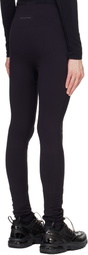 MM6 Maison Margiela Black Salomon Edition Textured Leggings