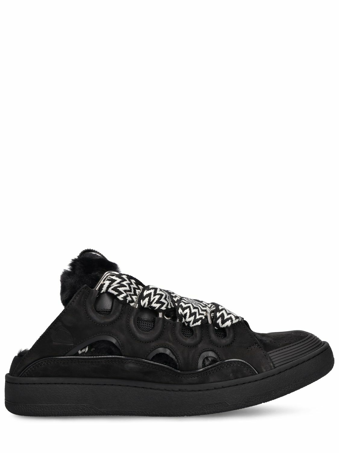 Lanvin Black Leather Espadrille Slip-On Mules Lanvin Pre-Owned Leather slip-on Sneakers | Black | FARFETCH JO main image 3