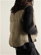 Sacai - Quilted Padded Wool Gilet - Neutrals