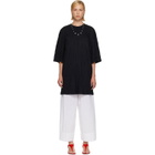 TOTEME Black Relaxed Tee Minidress