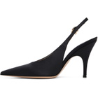 Gianvito Rossi Black Sofia Sling Heels
