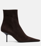 Victoria Beckham Pointy 75 suede ankle boots