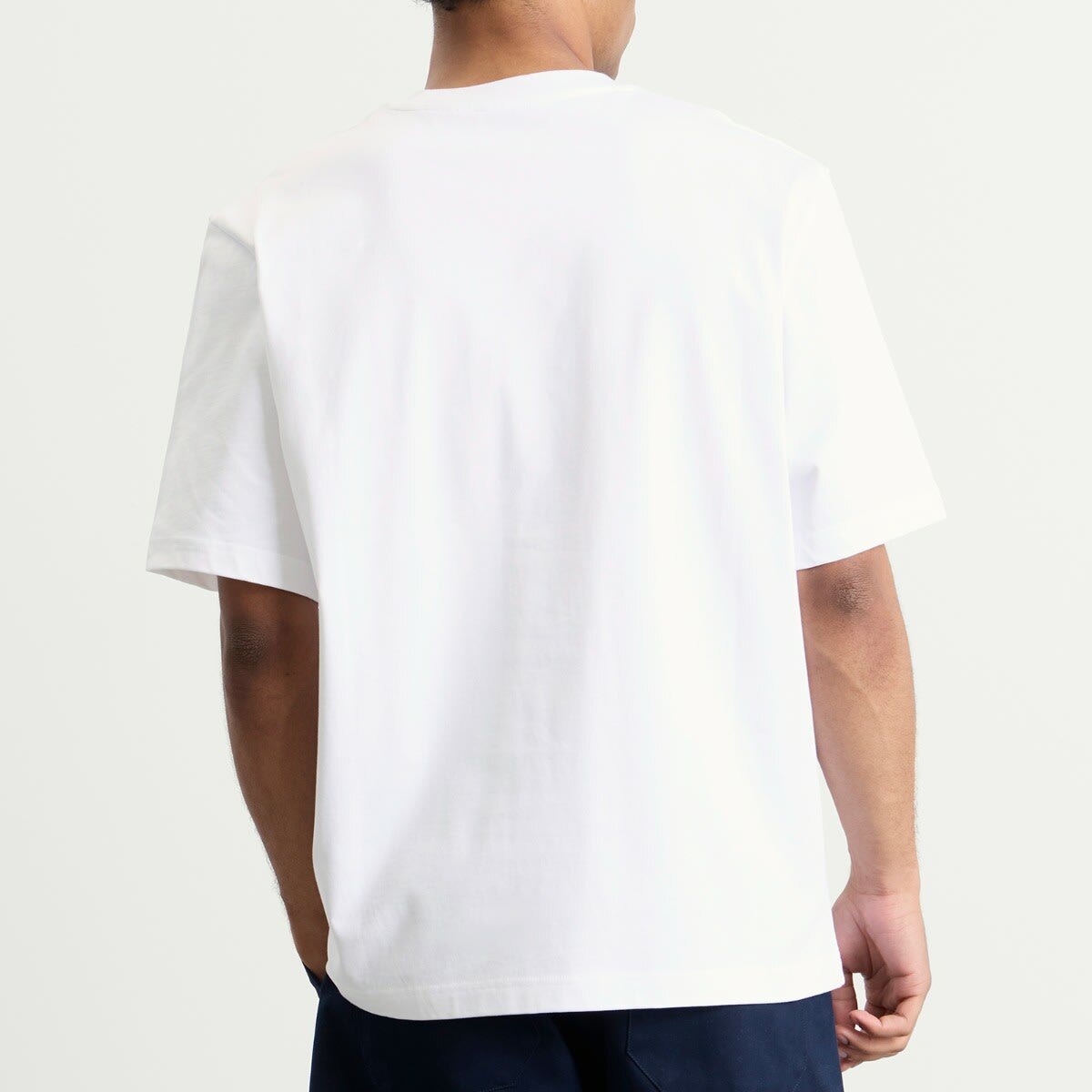Studio Nicholson Men's Lay Boxy Fit T-Shirt in Optic White