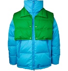 CALVIN KLEIN 205W39NYC - Oversized Quilted Shell Down Jacket with Detachable Gilet - Men - Light blue
