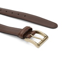 Anderson's Men's Andersons Narrow Stitch Trimmed Leather Belt in Brown