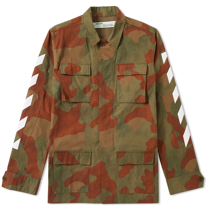 Photo: Off-White Diagonal Camouflage Field Jacket