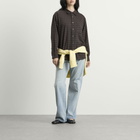 DUNST Women's Checked Flannel Shirt in Khaki
