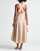 Alaïa Womens Midi dress in Beige