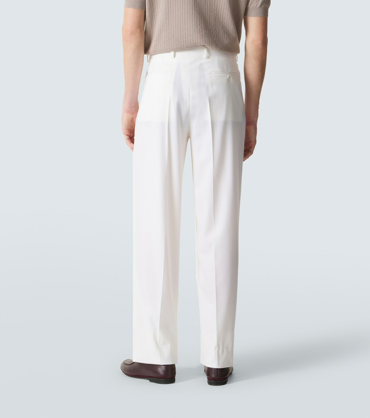 Brioni Elba wool straight pants