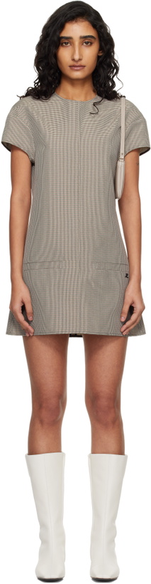 Photo: Courrèges Gray Heritage Houndstooth Minidress