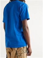 IGGY - Printed Cotton-Jersey T-Shirt - Blue