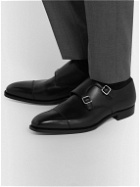 George Cleverley - Thomas Cap-Toe Leather Monk-Strap Shoes - Black