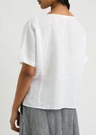 Eileen Fisher Linen top White