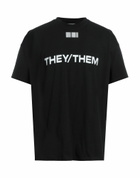 Vetements Mens T-shirt in Black