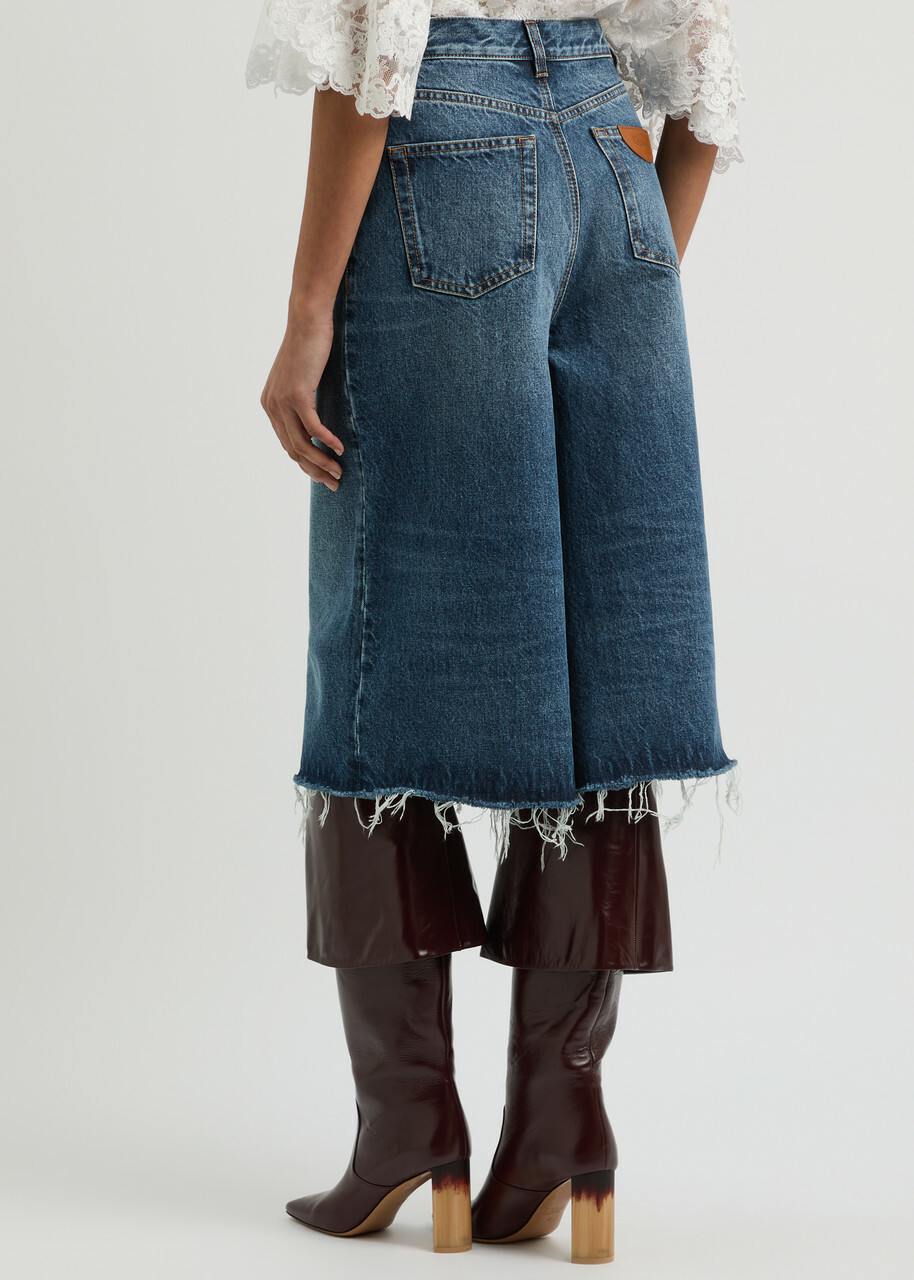 Chloe Panelled Denim Shorts