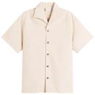 Drôle de Monsieur Men's Graphic Shirt in Dark Sand