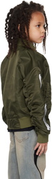 AMIRI Kids Khaki Bones Bomber Jacket