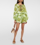 Etro Printed ramie tunic