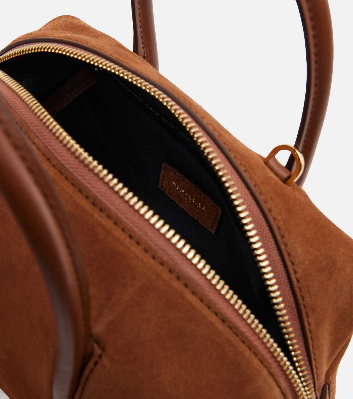 DeMellier Stockholm Small suede top-handle bag