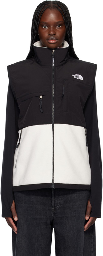 Photo: The North Face White & Black Retro Denali Vest