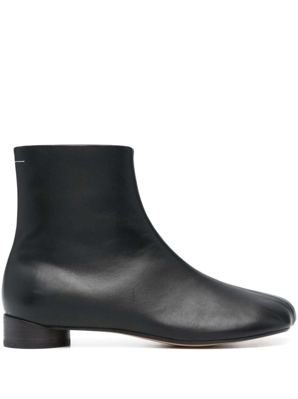 人気 Maison MM6 Margiela Margiela Maison MM6 Boots Leather Zip Black クラフト・布製品