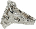 Vasiliki Silver Dapperling Amethyst Signet Ring