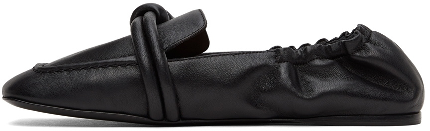 Loewe Black Leather Flamenco Ballerina Flats