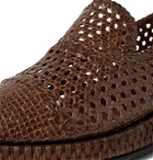 Dolce & Gabbana - Woven Leather Loafers - Brown