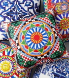 Dolce&Gabbana Casa - Small printed silk twill cushion