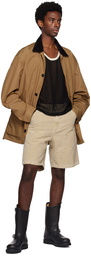 Carhartt Work In Progress Beige Double Knee Shorts