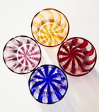 Akua Objects Augusta Large set of 4 striped glasses
