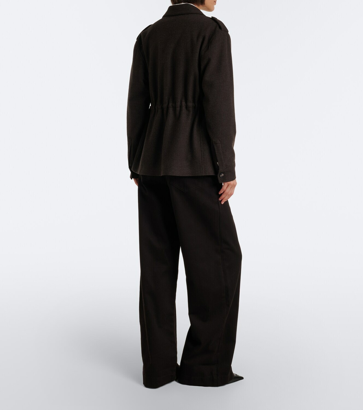 Vince Cotton twill wide-leg pants