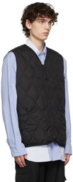 TAION Black Zip Down Vest