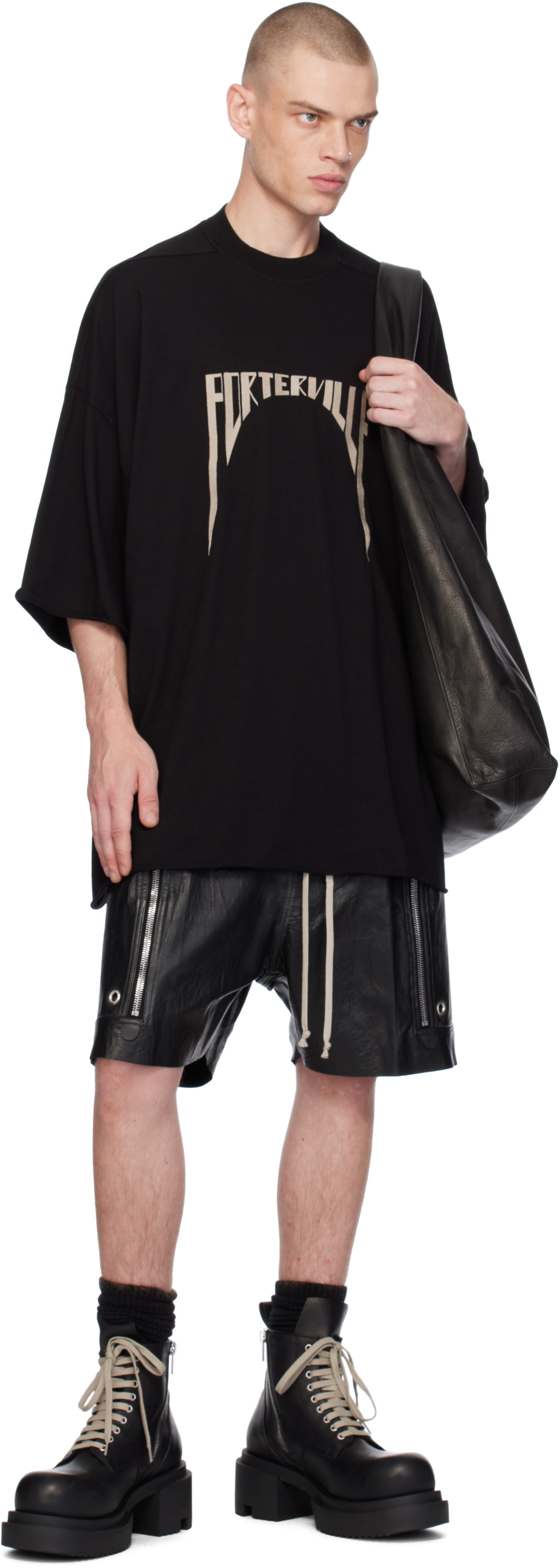 Rick Owens Black Porterville Tommy T-shirt Rick Owens