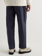 A Kind Of Guise - Banasa Straight-Leg Stretch-Cotton Seersucker Trousers - Blue